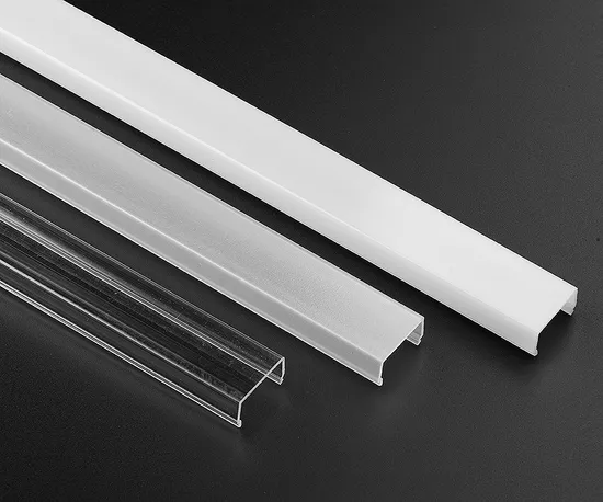 Profilo LED in alluminio da superficie con copertura acrilica di forma rettangolare